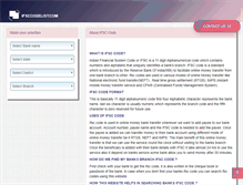 Tablet Screenshot of ifsccodelist.com